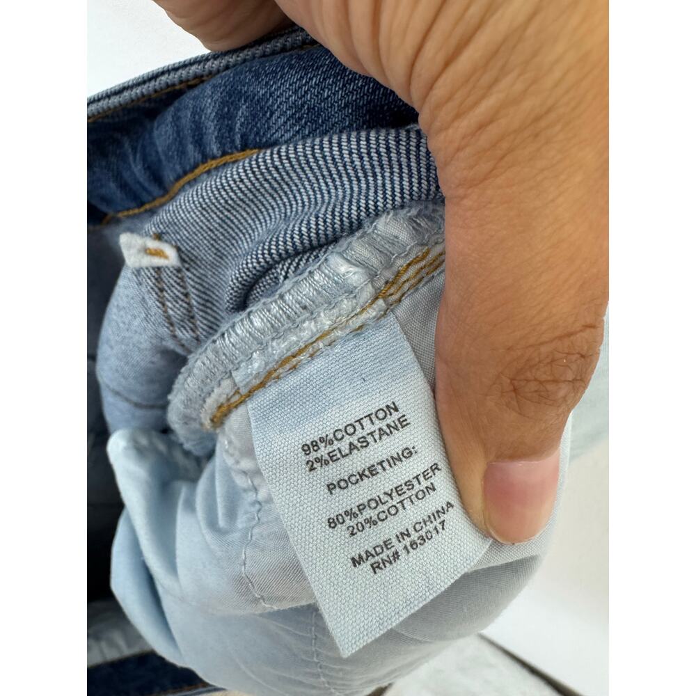 Princess Polly High Rise Flare Jeans Size 16
 Blue Denim - Picture 7 of 7